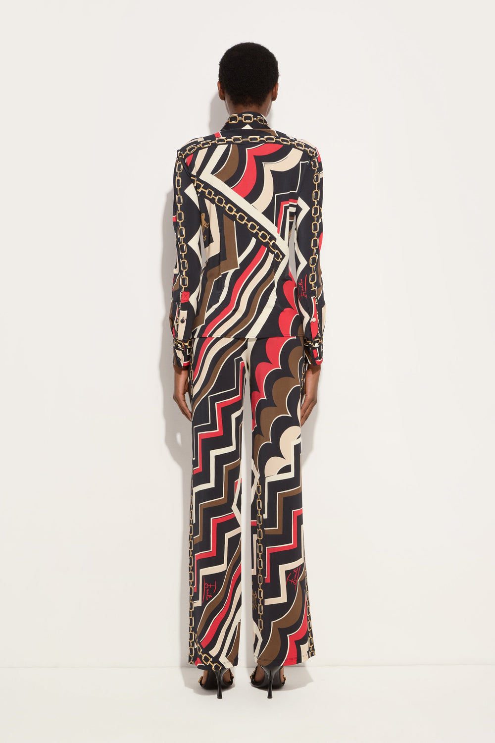 Istrice Print Straight-Leg Trousers
 WOMAN Pucci