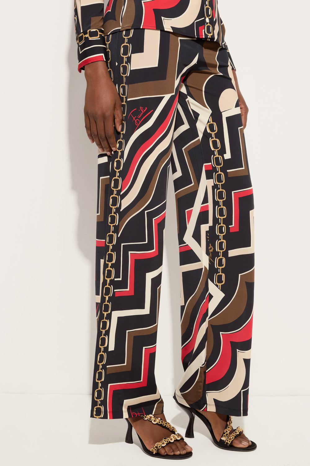 Istrice Print Straight-Leg Trousers
 WOMAN Pucci