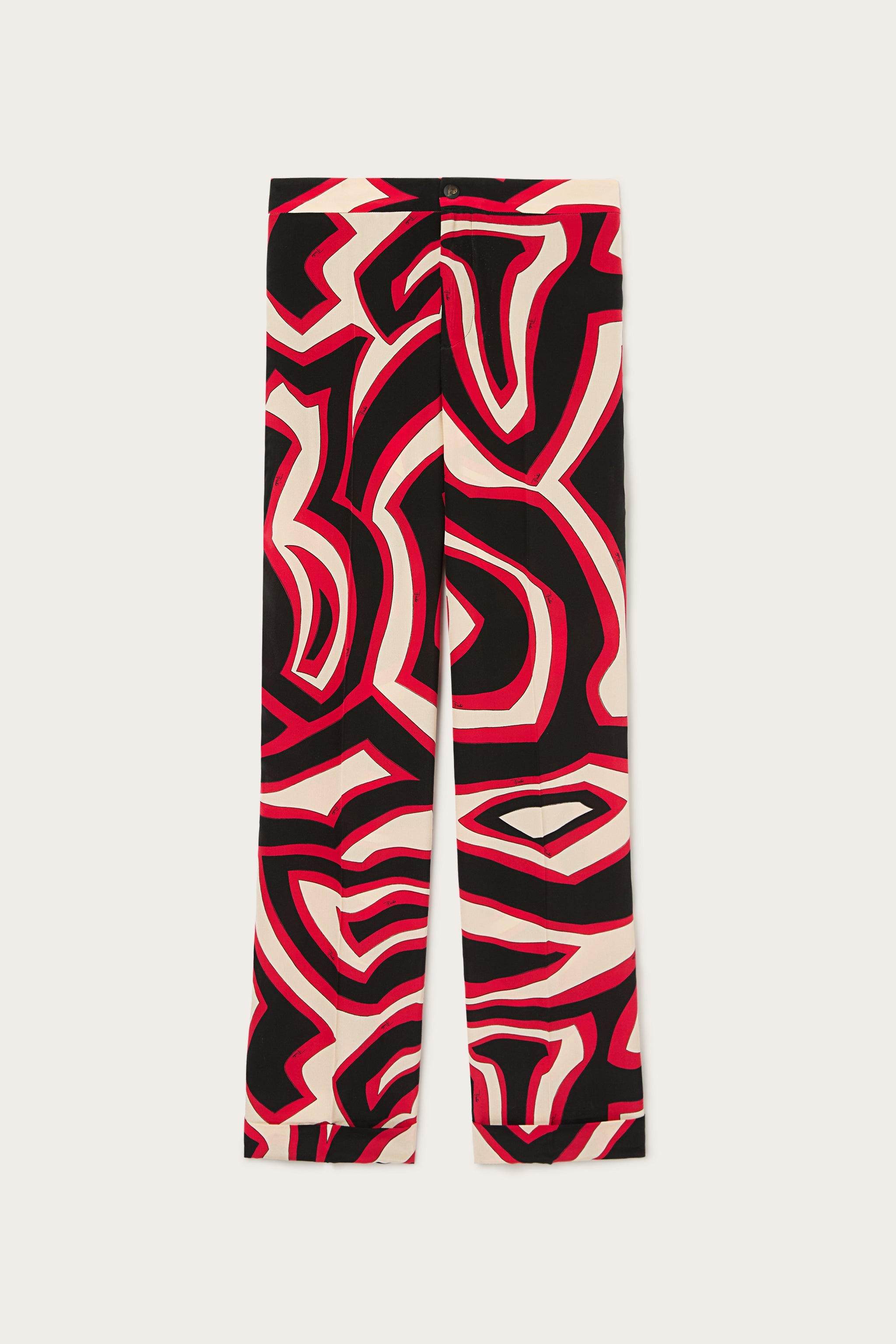Labirinto Print Silk Pajama Trousers
 WOMAN Pucci