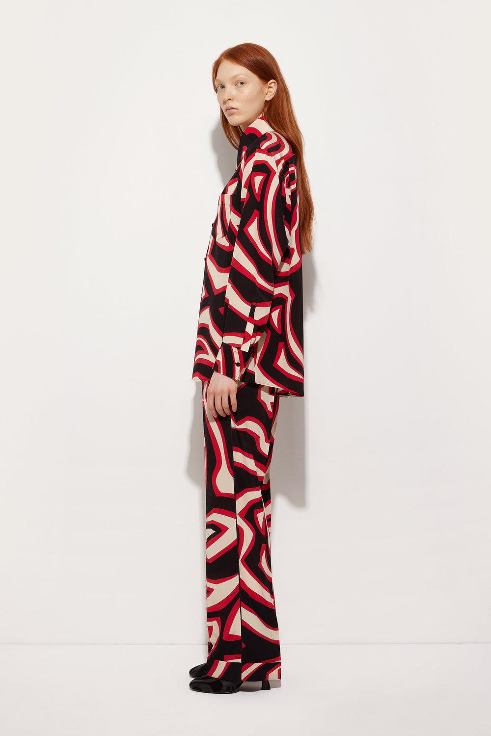 Labirinto Print Silk Pajama Trousers
 WOMAN Pucci