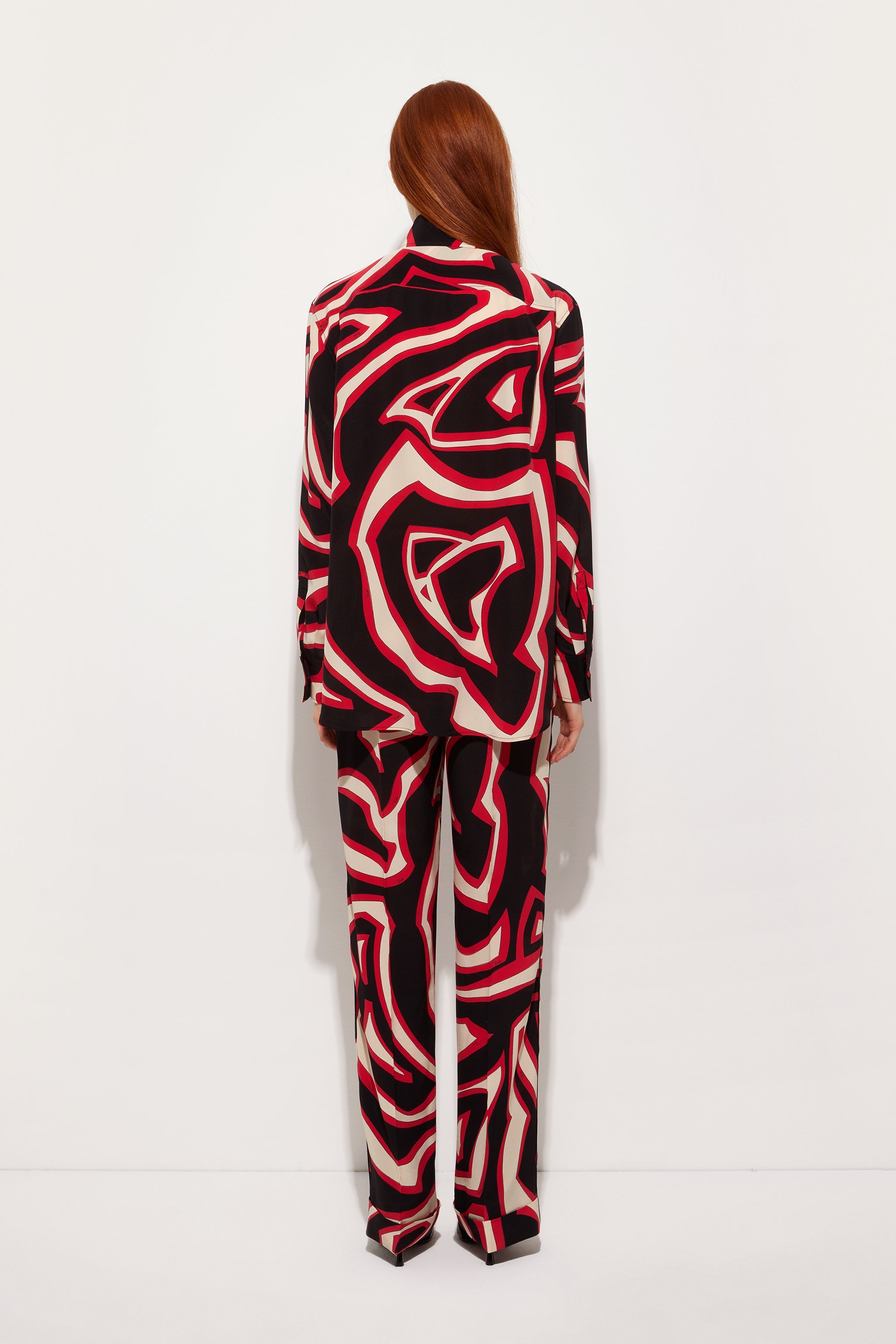 Labirinto Print Silk Pajama Trousers
 WOMAN Pucci