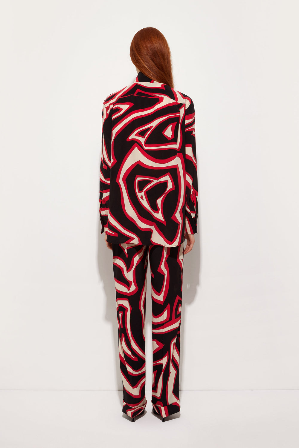 Labirinto Print Silk Pajama Trousers
 WOMAN Pucci