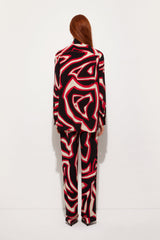 Labirinto Print Silk Pajama Trousers
 WOMAN Pucci