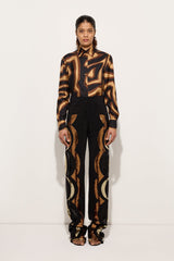 Embroidered Straight-Leg Pants
 WOMAN Pucci
