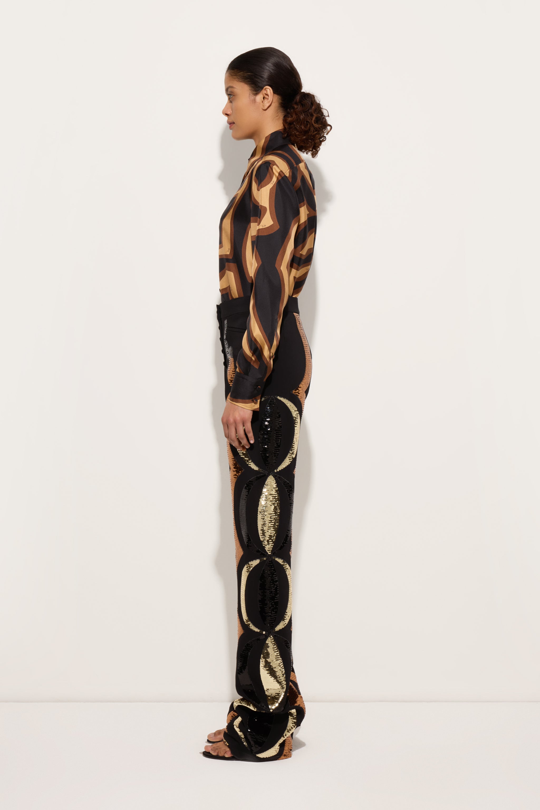 Embroidered Straight-Leg Pants
 WOMAN Pucci