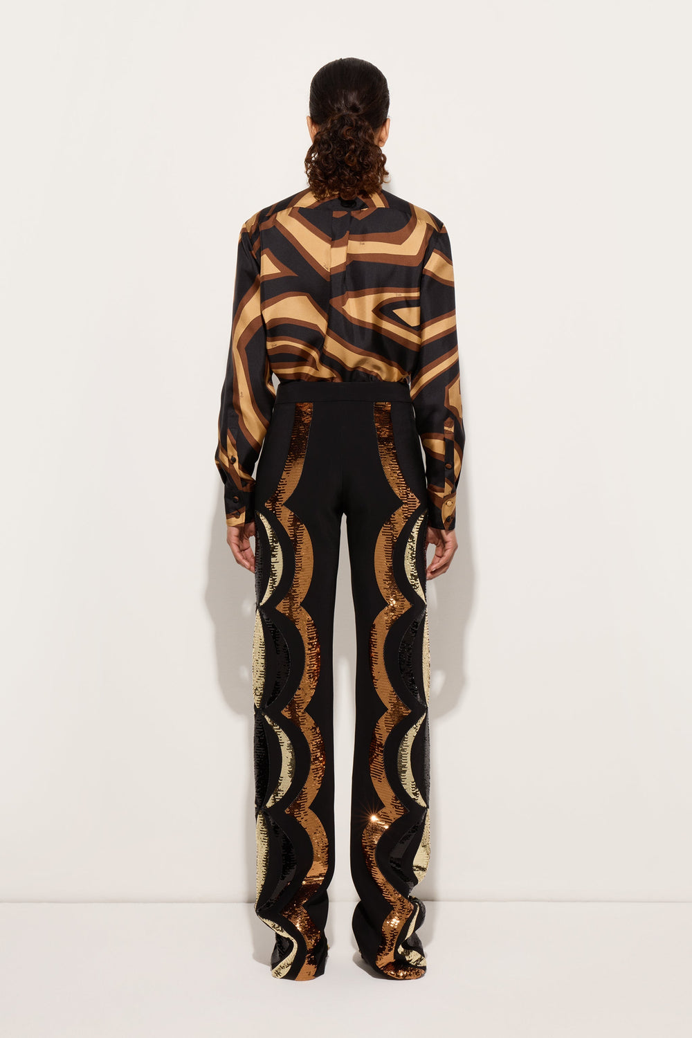 Embroidered Straight-Leg Pants
 WOMAN Pucci