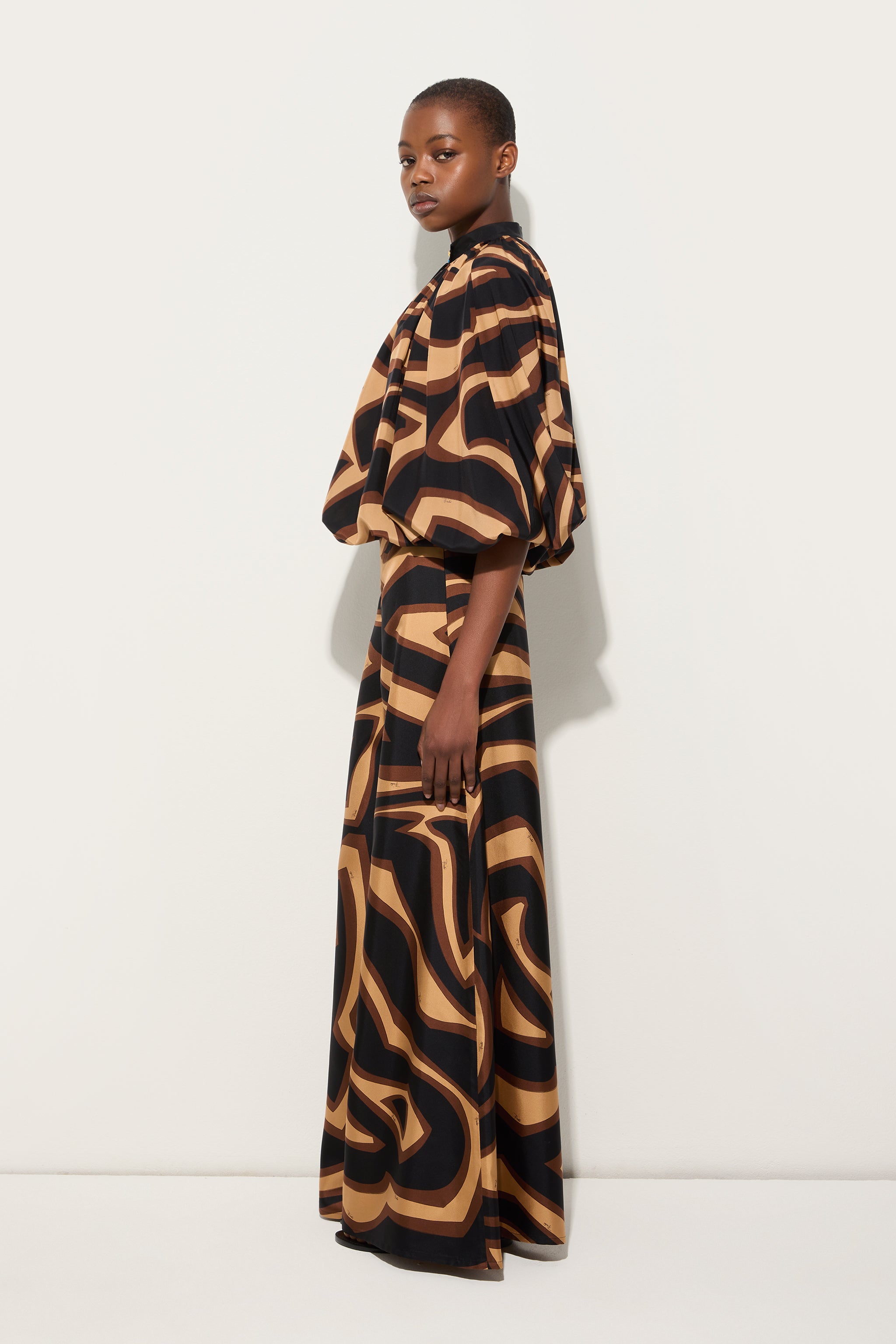 Labirinto Print Silk Trousers
 WOMAN Pucci