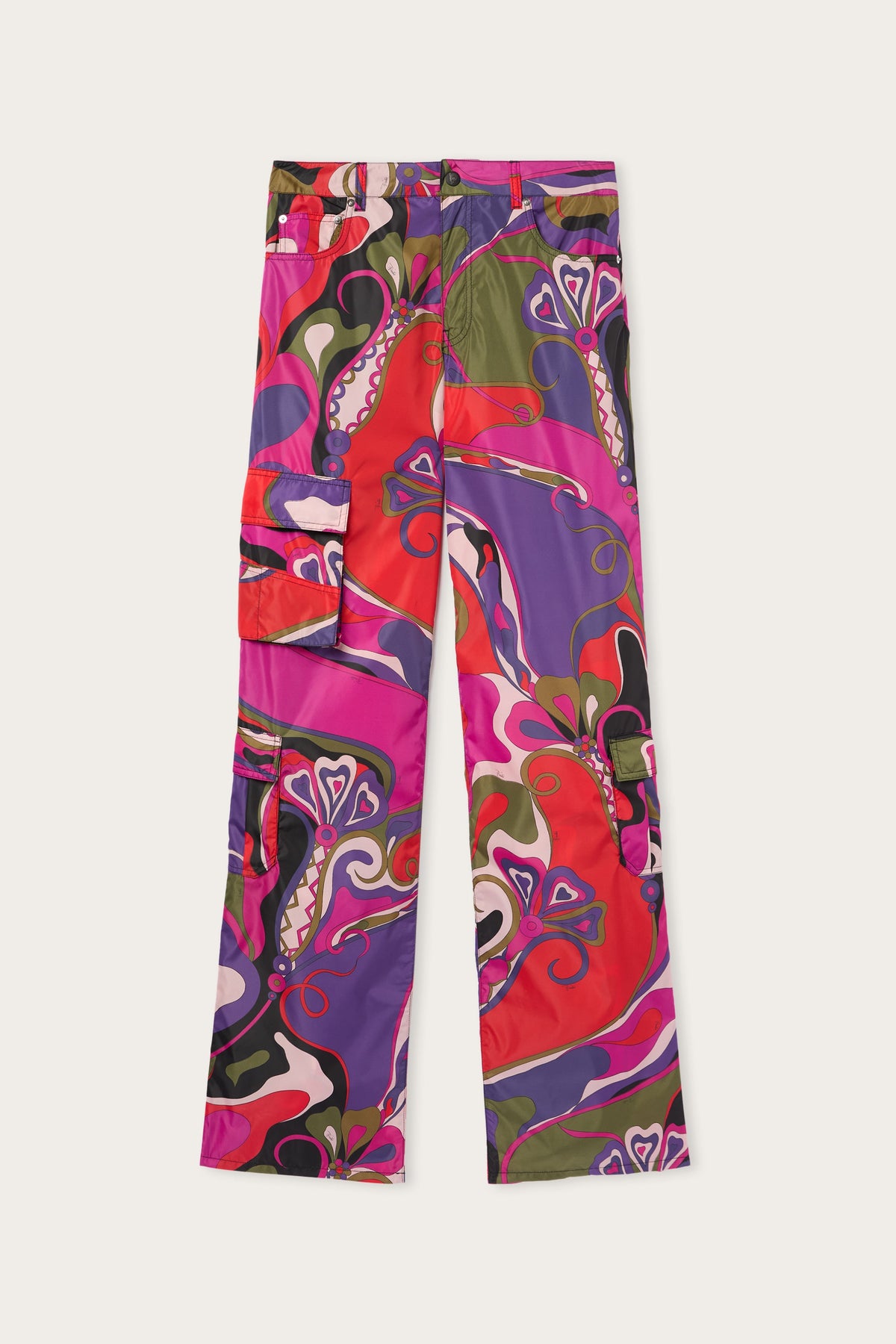Orchidee Print Cargo Pants
 WOMAN Pucci