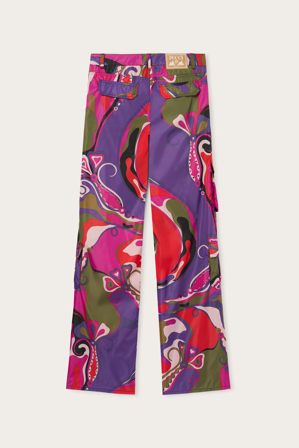 Orchidee Print Cargo Pants
 WOMAN Pucci