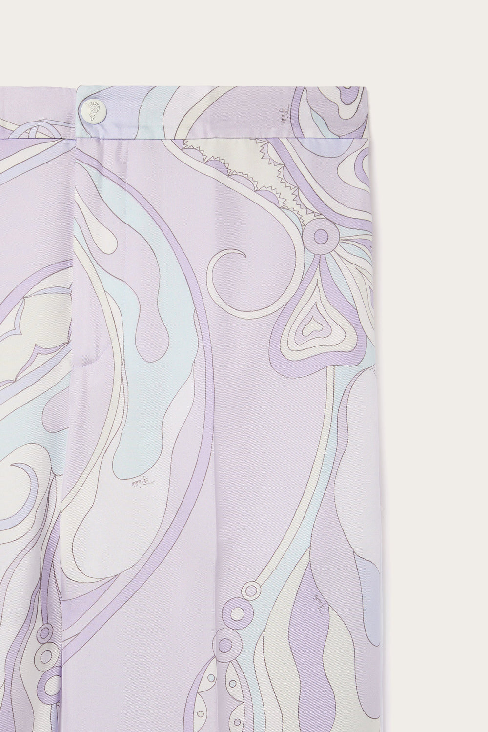 Orchidee Print Silk Pajama Trousers
 WOMAN Pucci