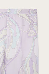 Orchidee Print Silk Pajama Trousers
 WOMAN Pucci
