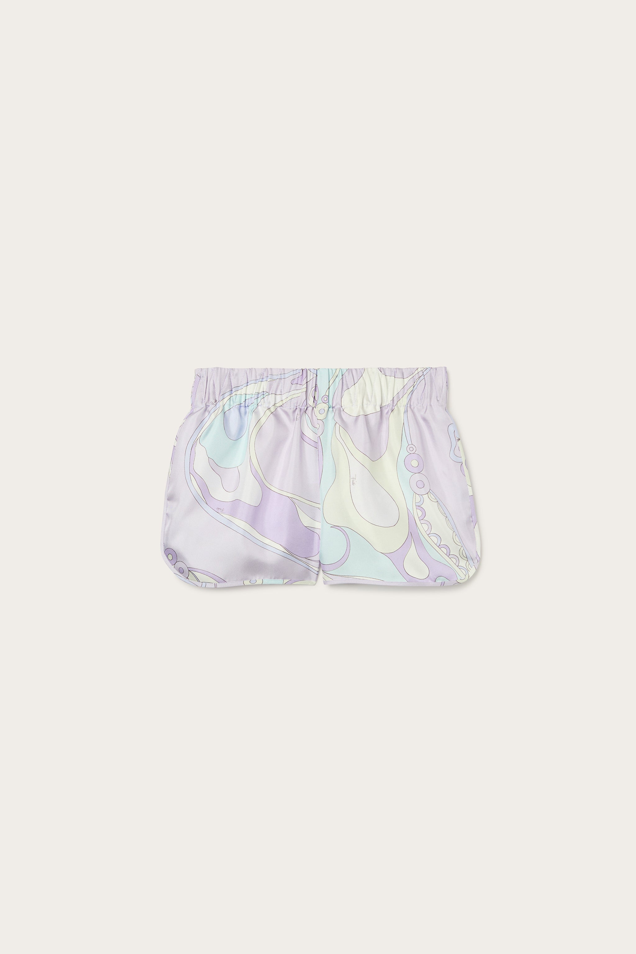 Orchidee Print Silk Shorts
 WOMAN Pucci