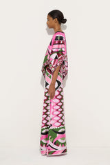 Vivara Print Wide Leg Silk Pants
 WOMAN Pucci