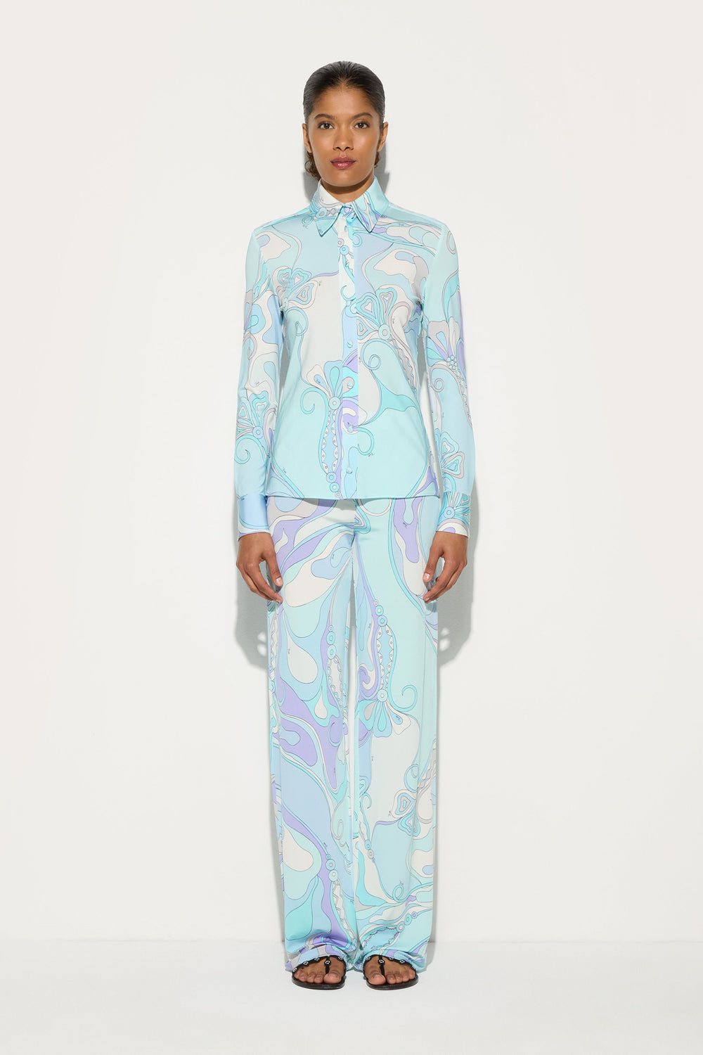 Orchidee Print Pants
 WOMAN Pucci