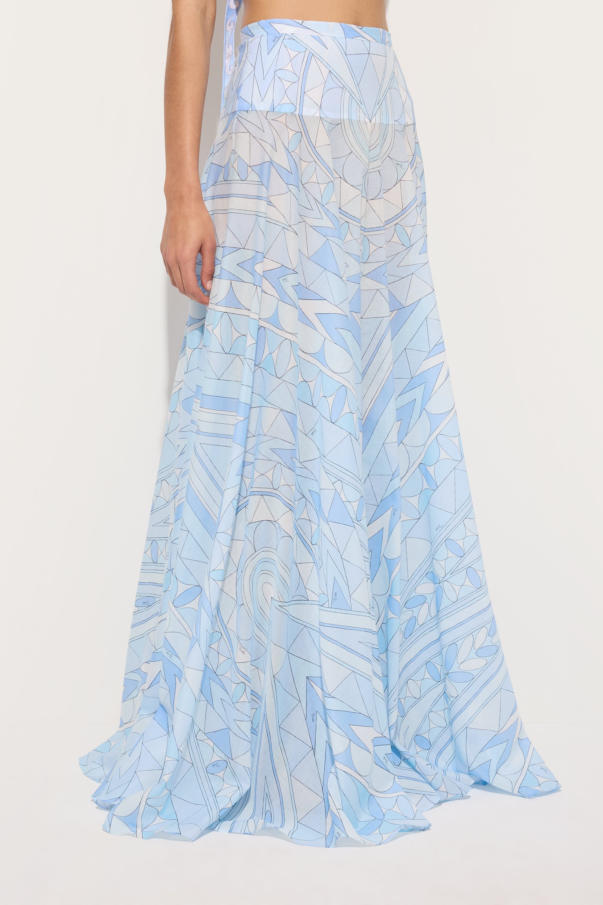 Manuba Print Cotton Skirt
 WOMAN Pucci