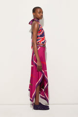 Hawaii Print Asymmetrical Skirt
 WOMAN Pucci