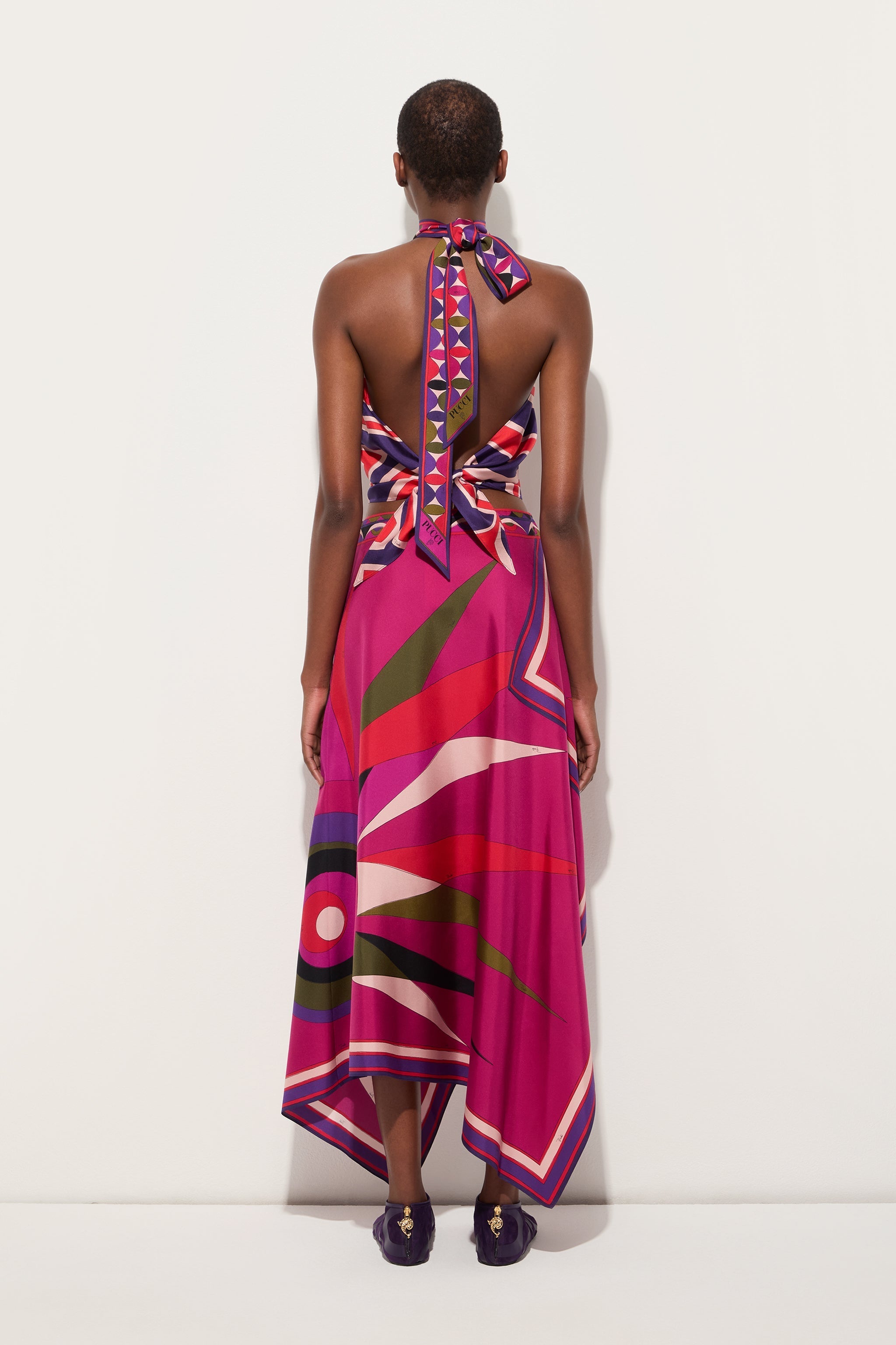 Hawaii Print Asymmetrical Skirt
 WOMAN Pucci
