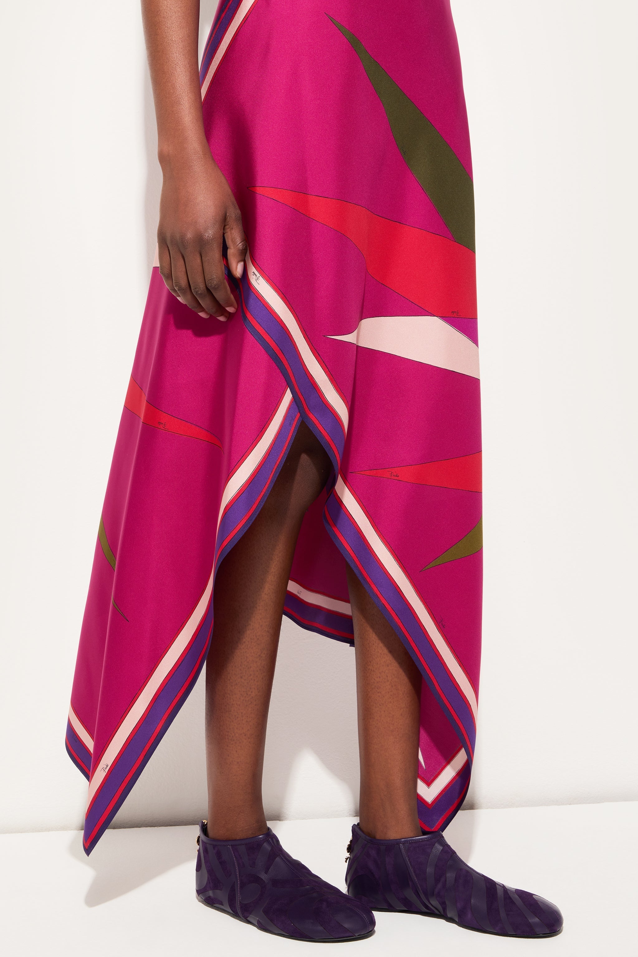 Hawaii Print Asymmetrical Skirt
 WOMAN Pucci