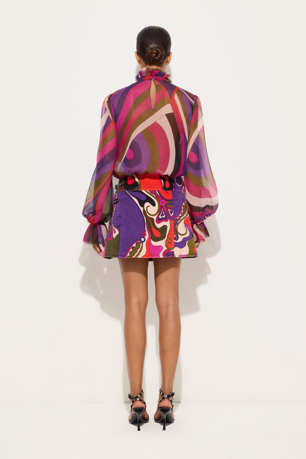 Orchidee Print Mini Skirt
 WOMAN Pucci