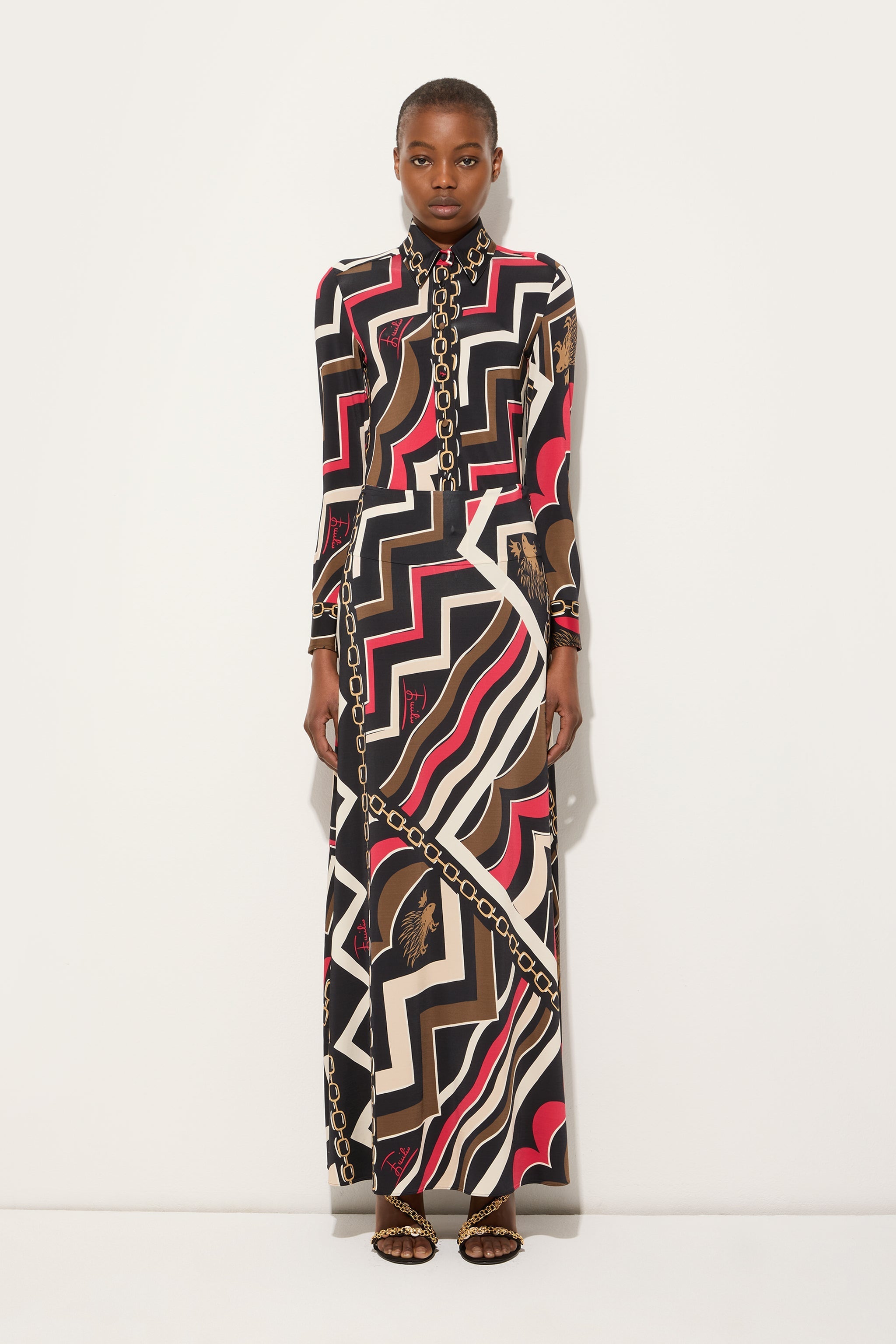 Istrice Print Long Skirt
 WOMAN Pucci