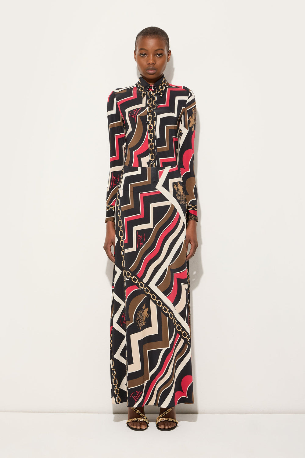 Istrice Print Long Skirt
 WOMAN Pucci