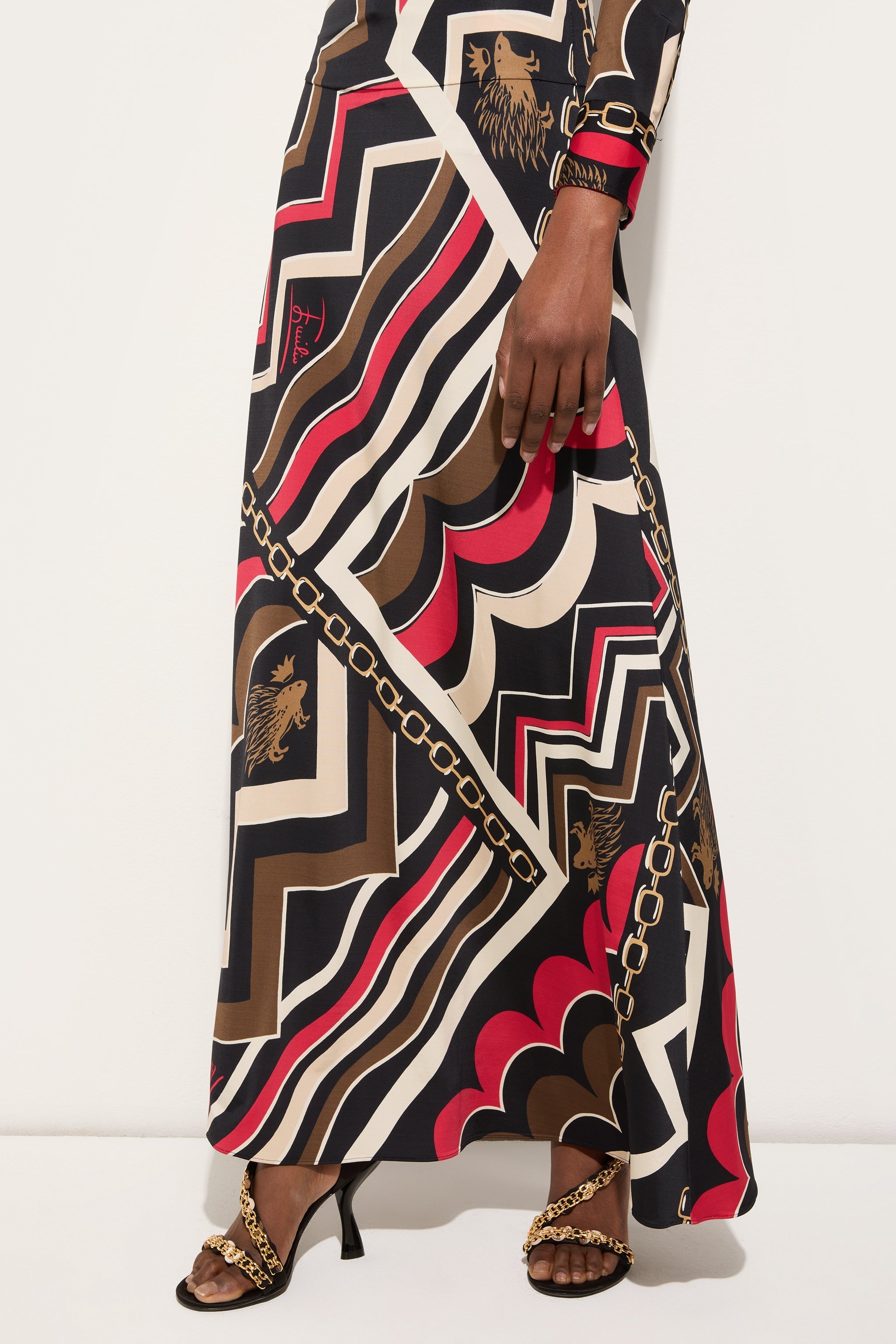 Istrice Print Long Skirt
 WOMAN Pucci