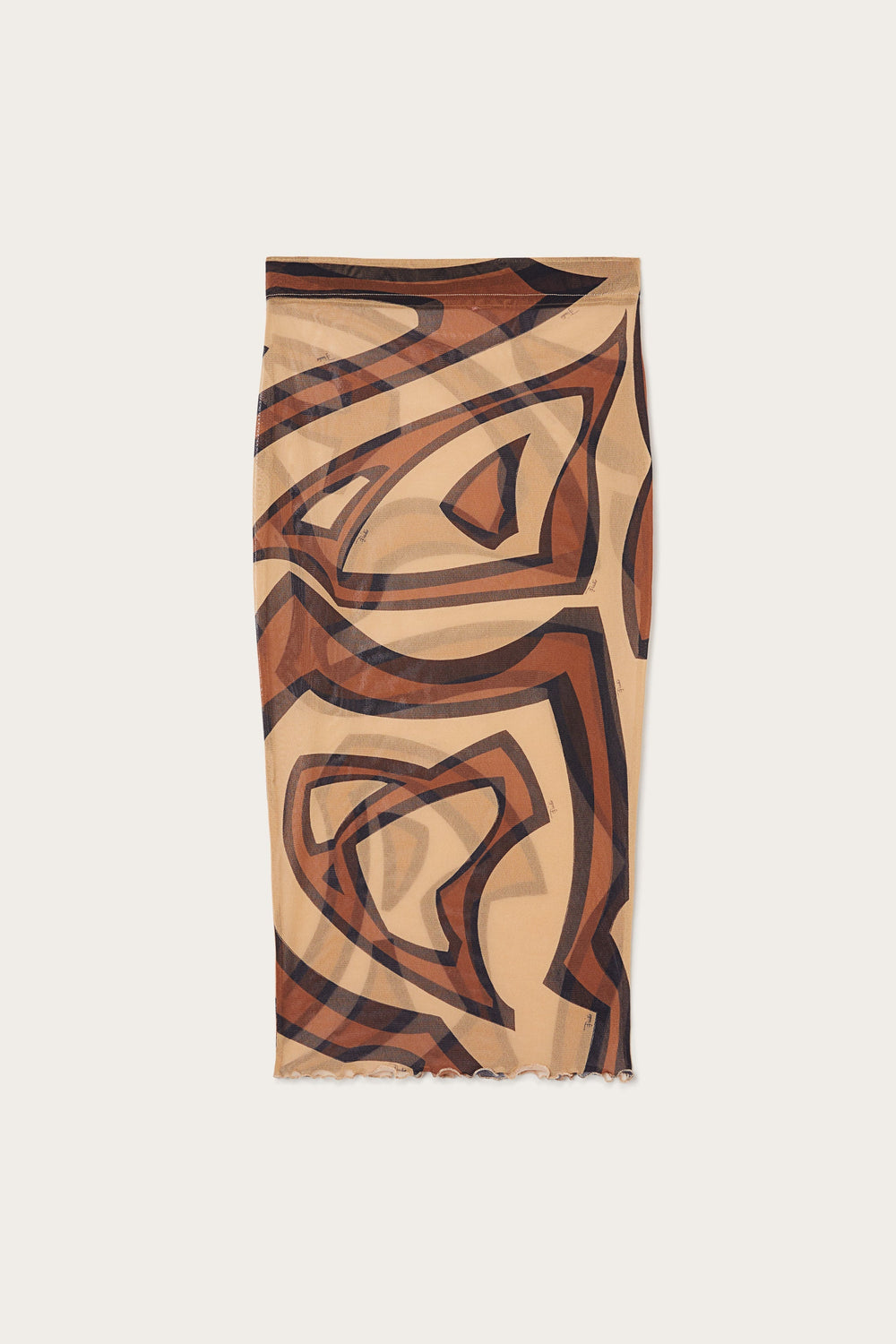 Labirinto Print Midi Skirt in Tulle
 WOMAN Pucci