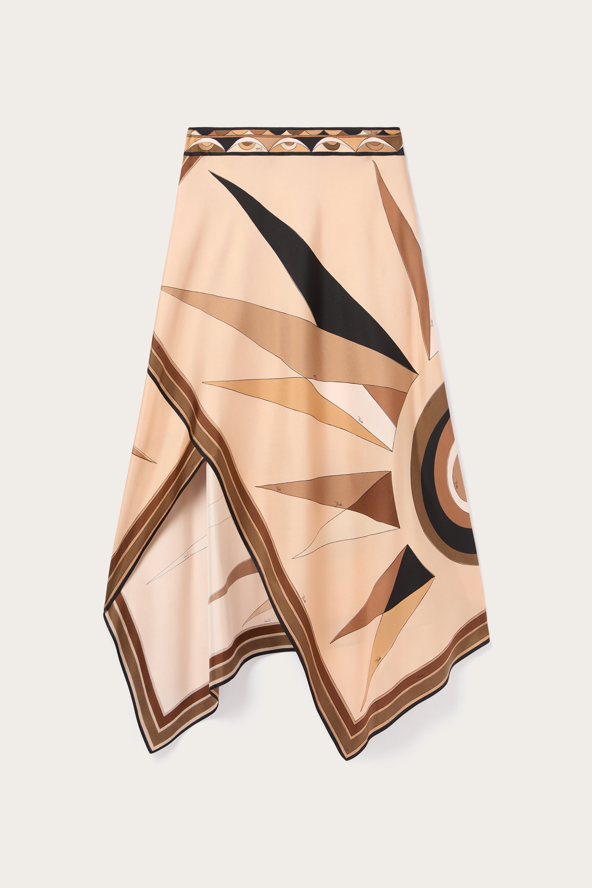 Hawaii Print Asymmetrical Skirt
 WOMAN Pucci