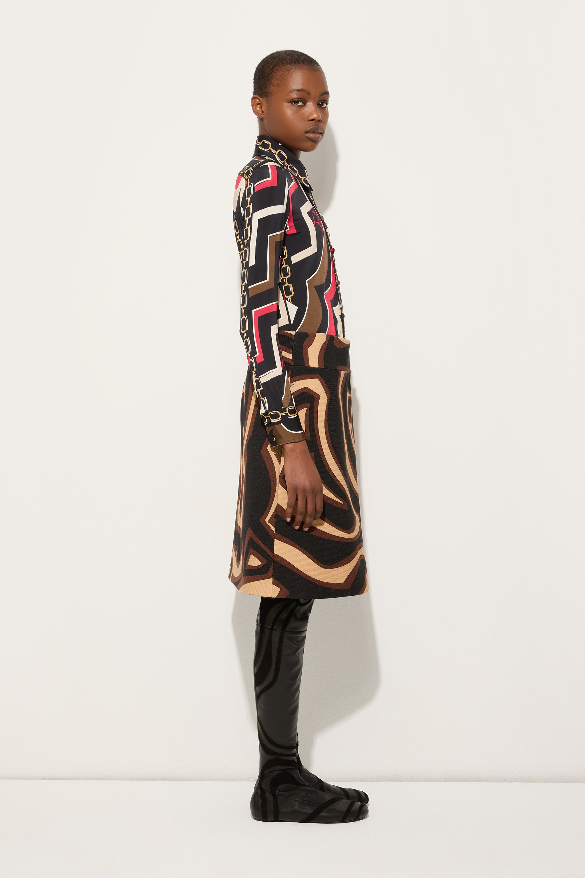 Labirinto Print Midi Skirt
 WOMAN Pucci