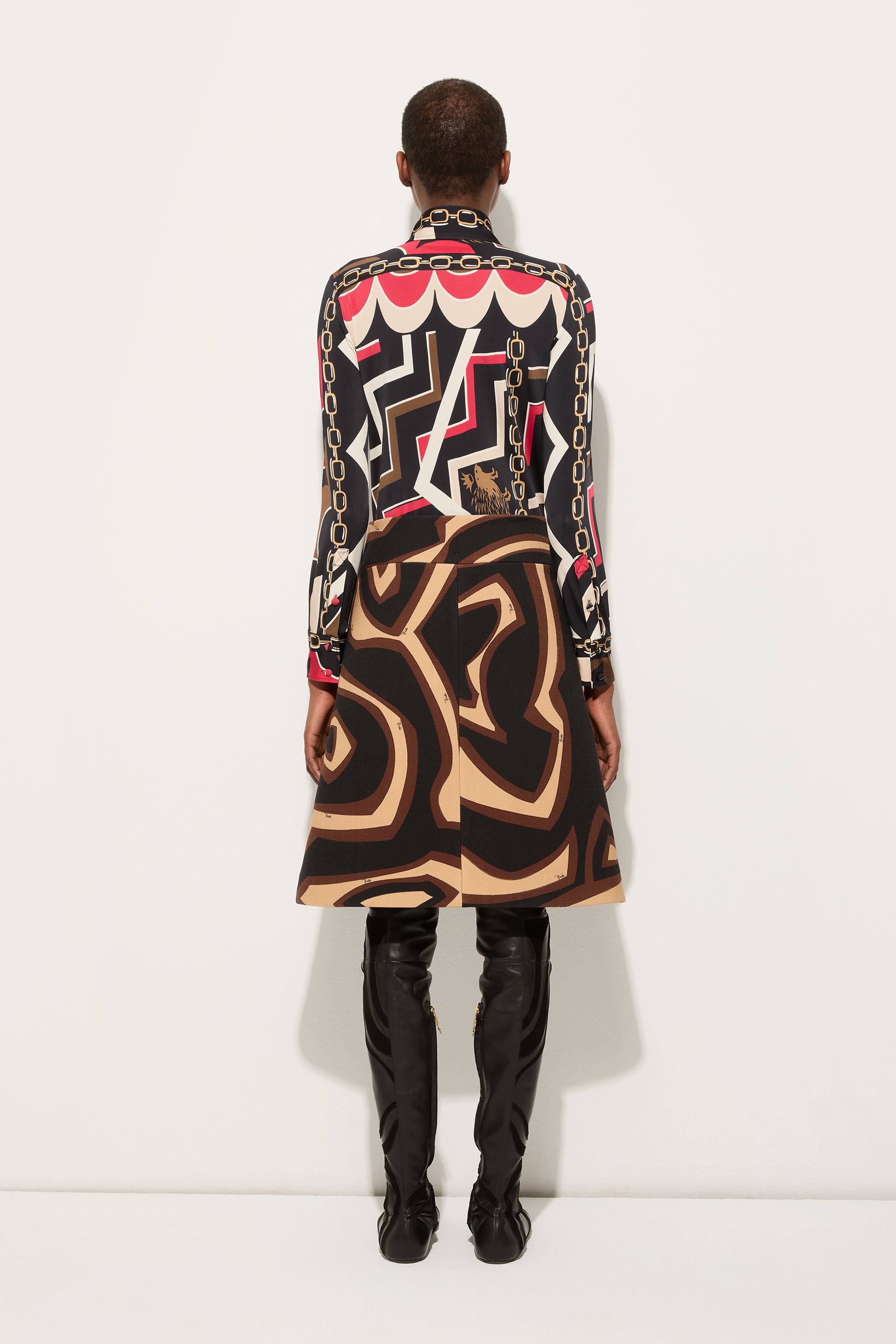 Labirinto Print Midi Skirt
 WOMAN Pucci