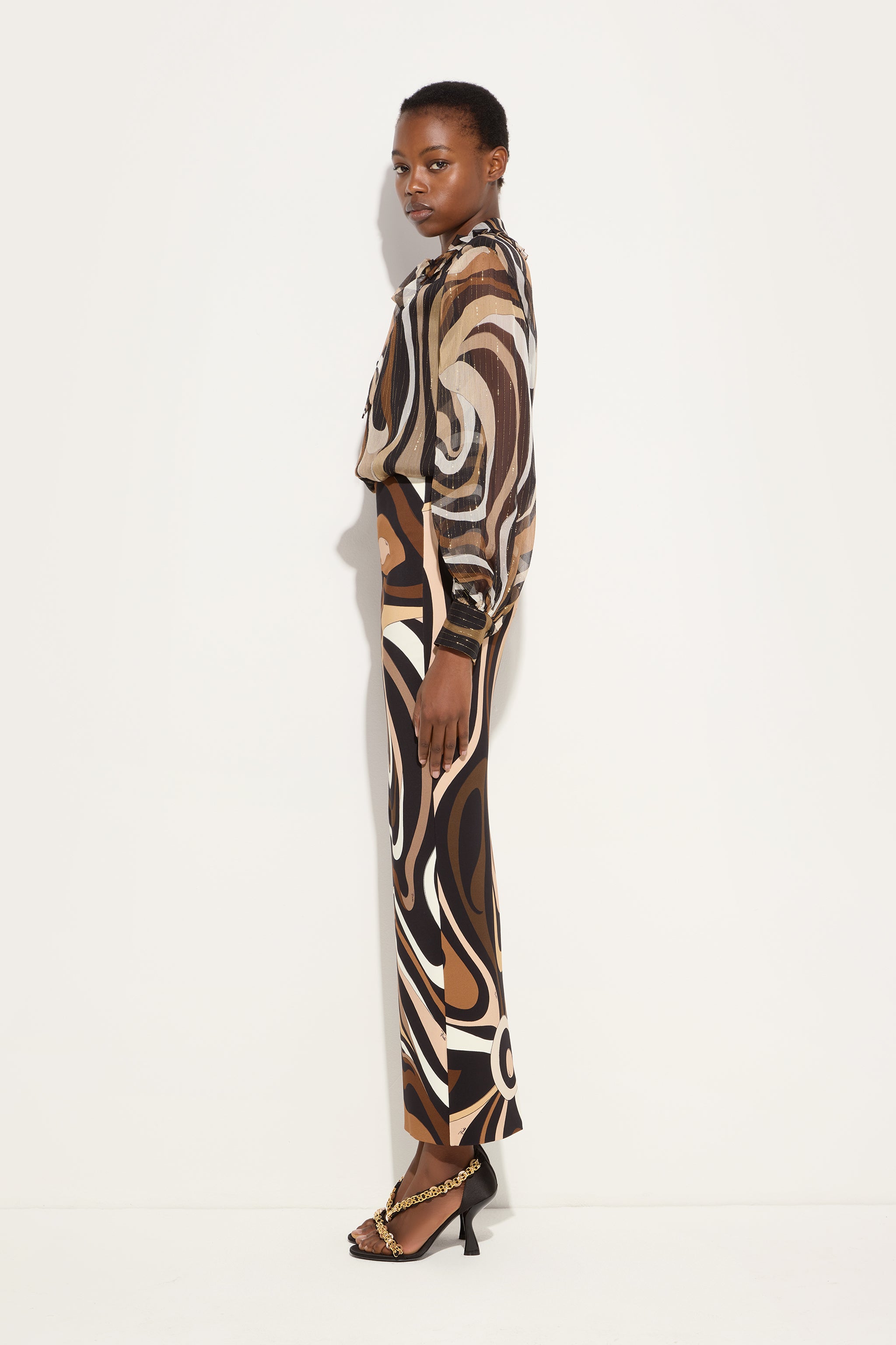 Marmo Print High Waist Skirt
 WOMAN Pucci