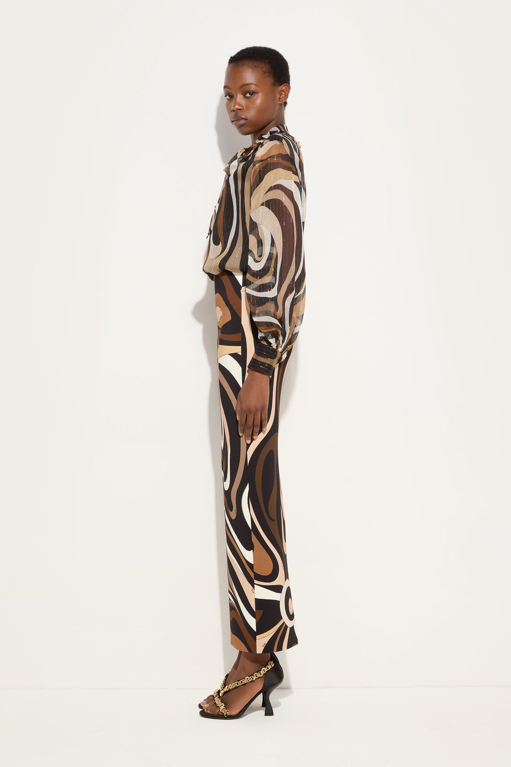 Marmo Print High Waist Skirt
 WOMAN Pucci