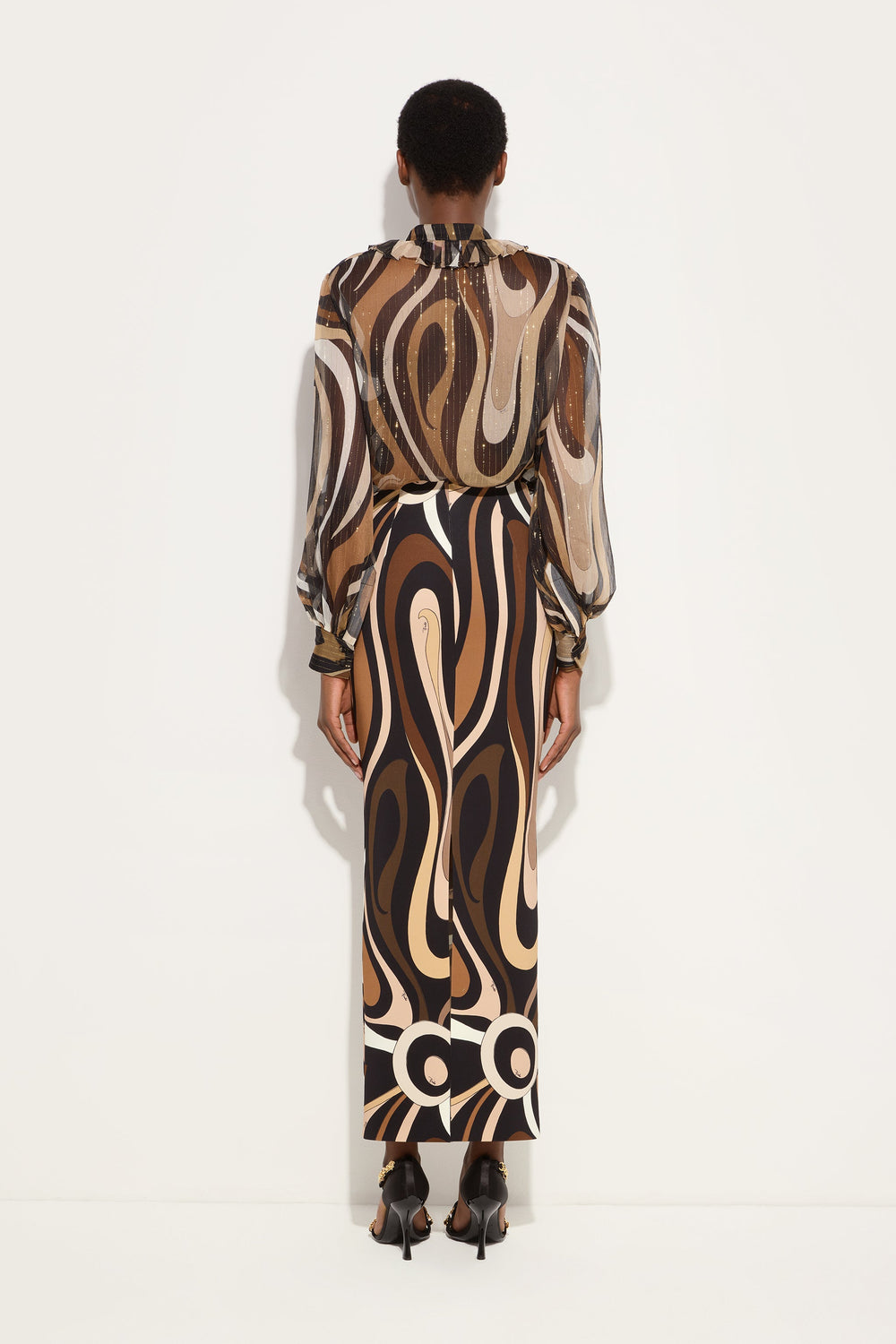 Marmo Print High Waist Skirt
 WOMAN Pucci