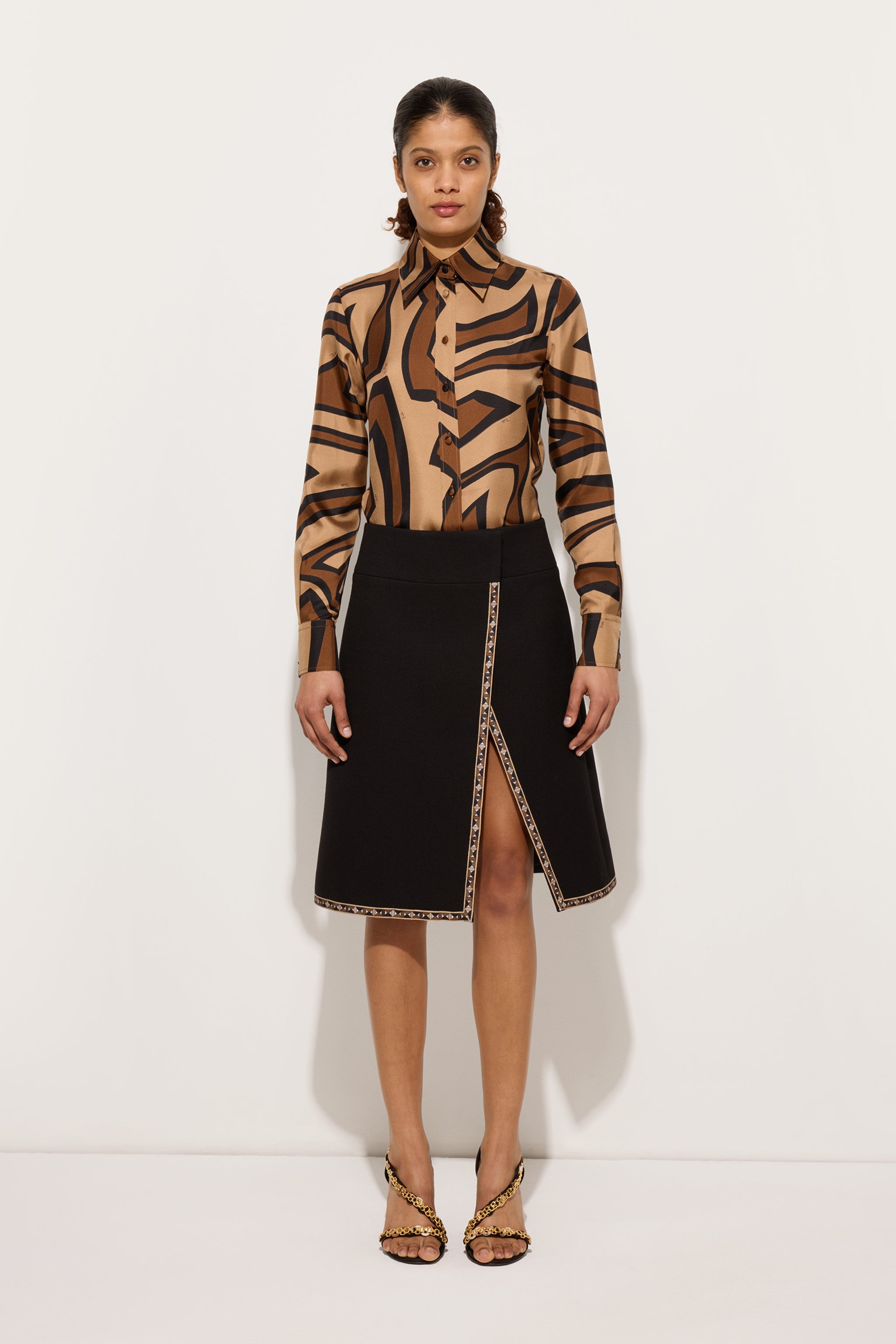 Wool Skirt with Printed Details
 WOMAN Pucci