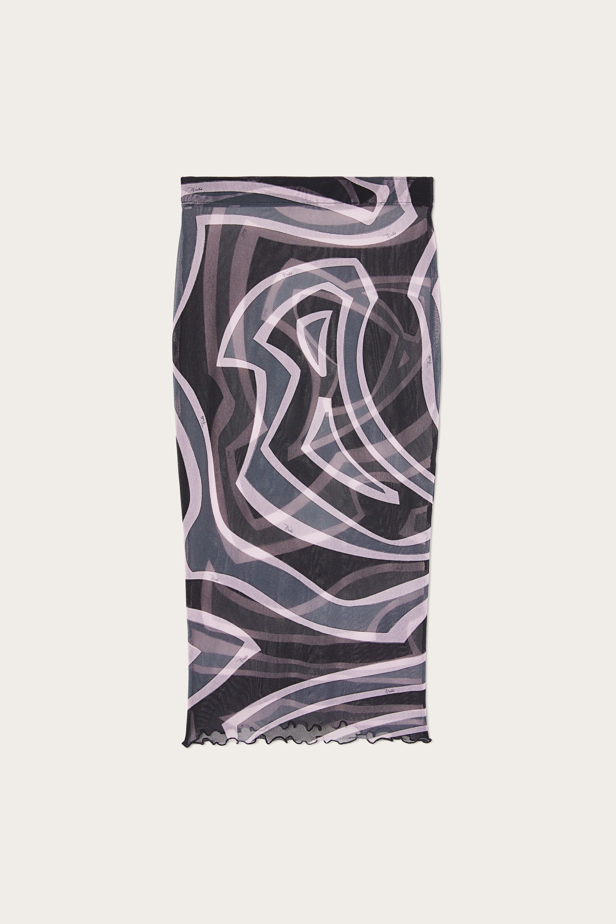 Labirinto Print Midi Skirt in tulle
 WOMAN Pucci