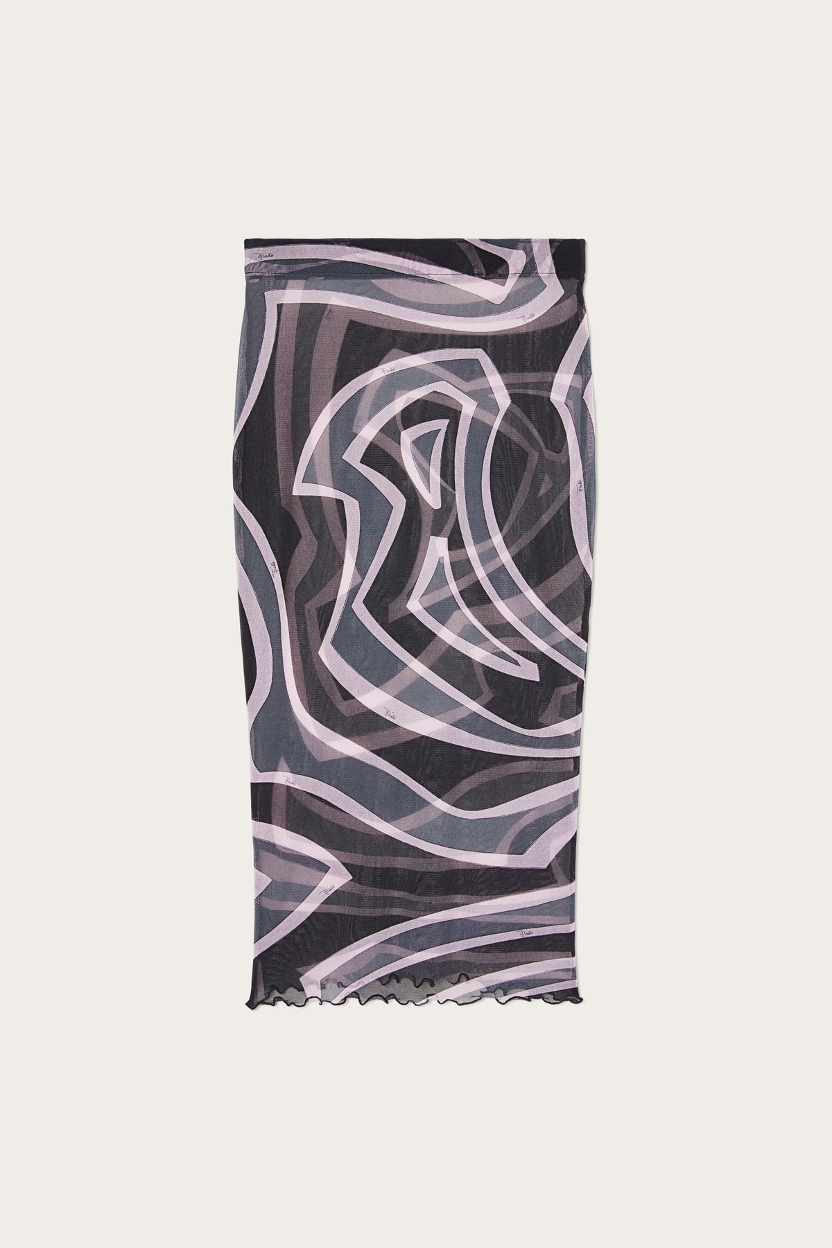 Labirinto Print Midi Skirt in tulle
 WOMAN Pucci