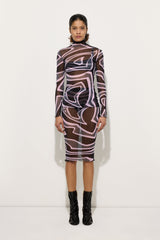 Labirinto Print Midi Skirt in tulle
 WOMAN Pucci