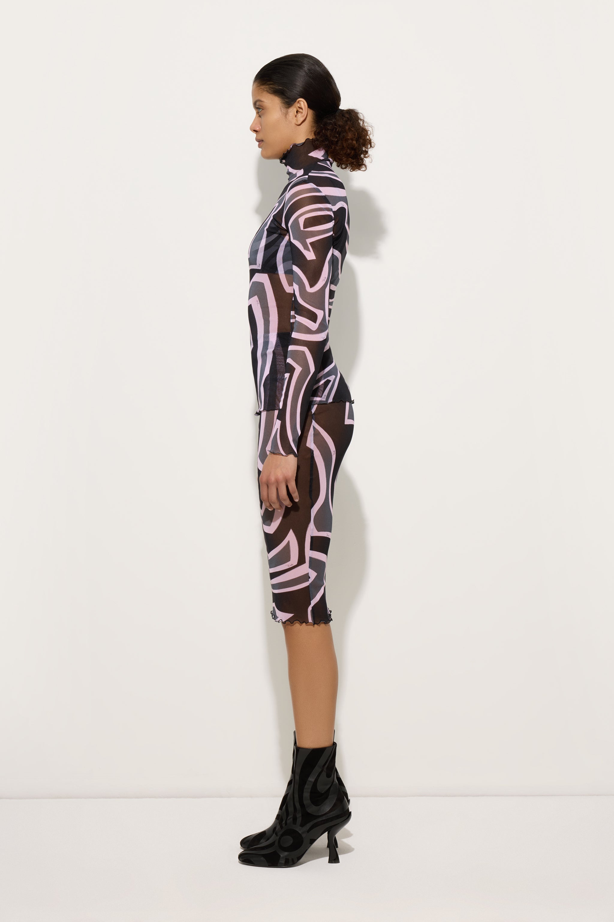 Labirinto Print Midi Skirt in tulle
 WOMAN Pucci