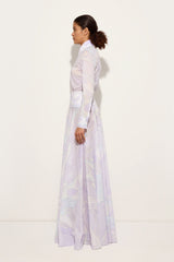 Orchidee Print Long Cotton Skirt
 WOMAN Pucci