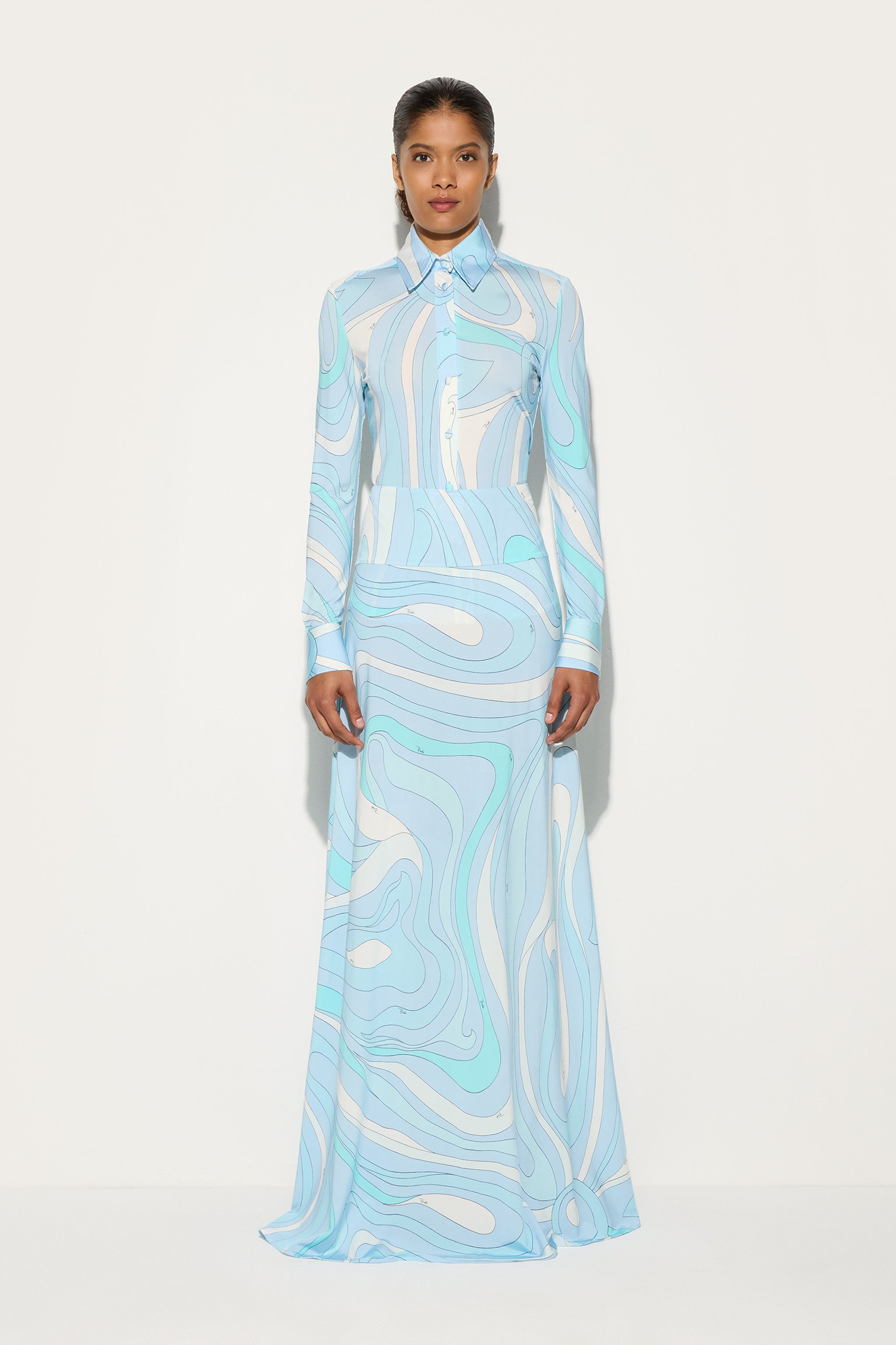 Marmo Print Long Skirt
 WOMAN Pucci