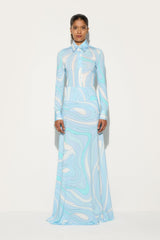 Marmo Print Long Skirt
 WOMAN Pucci