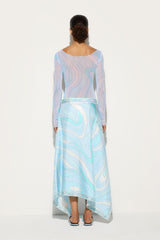 Marmo Print Asymmetrical Skirt
 WOMAN Pucci
