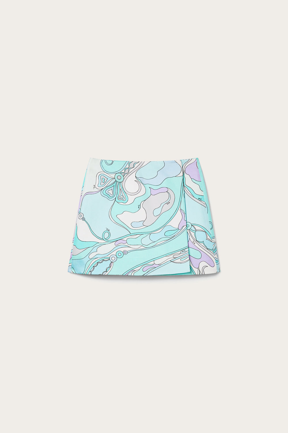 Orchidee Print Silk Miniskirt
 WOMAN Pucci