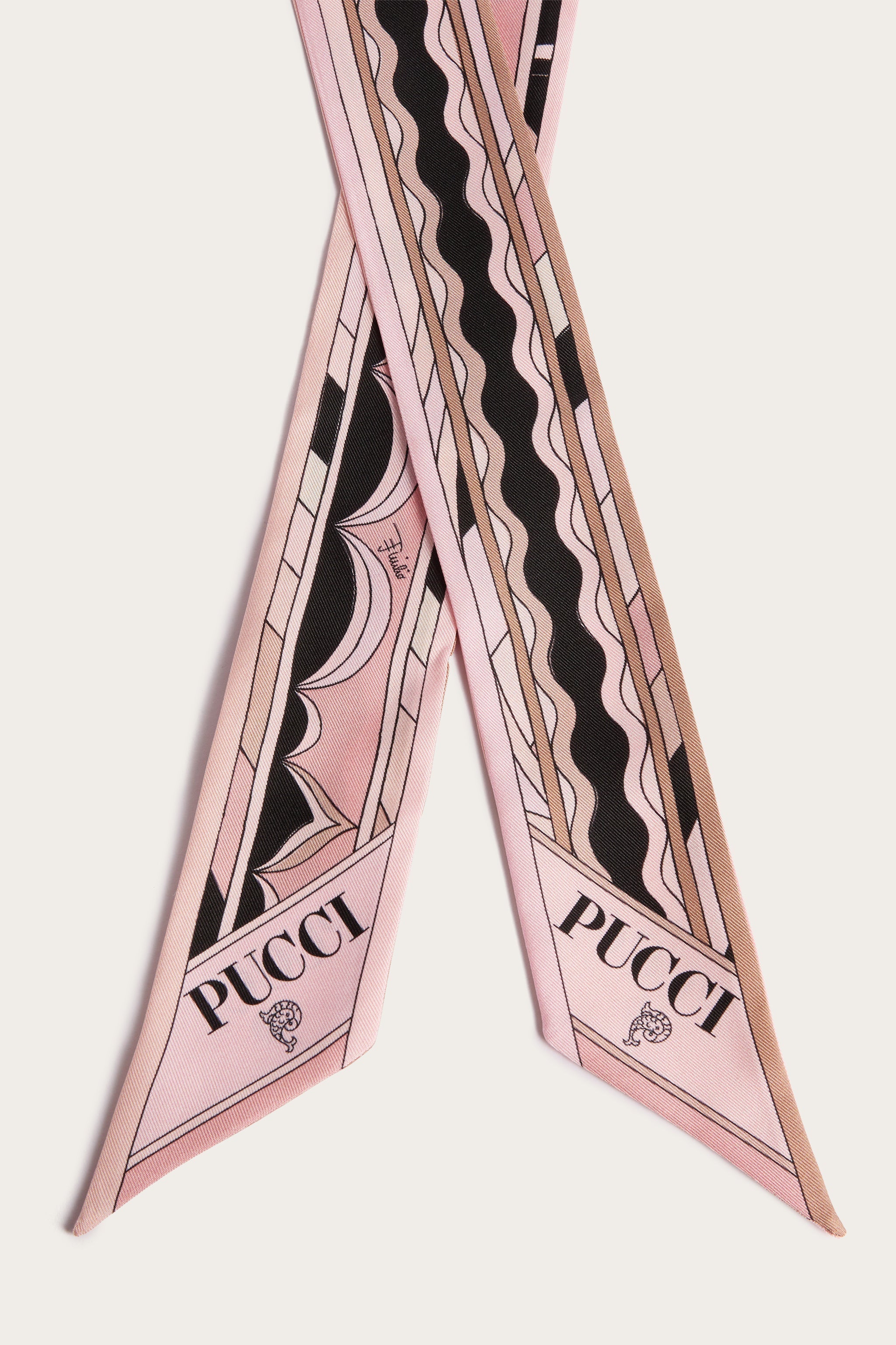 Mixed Print Silk Twill Scarf
 WOMAN Pucci