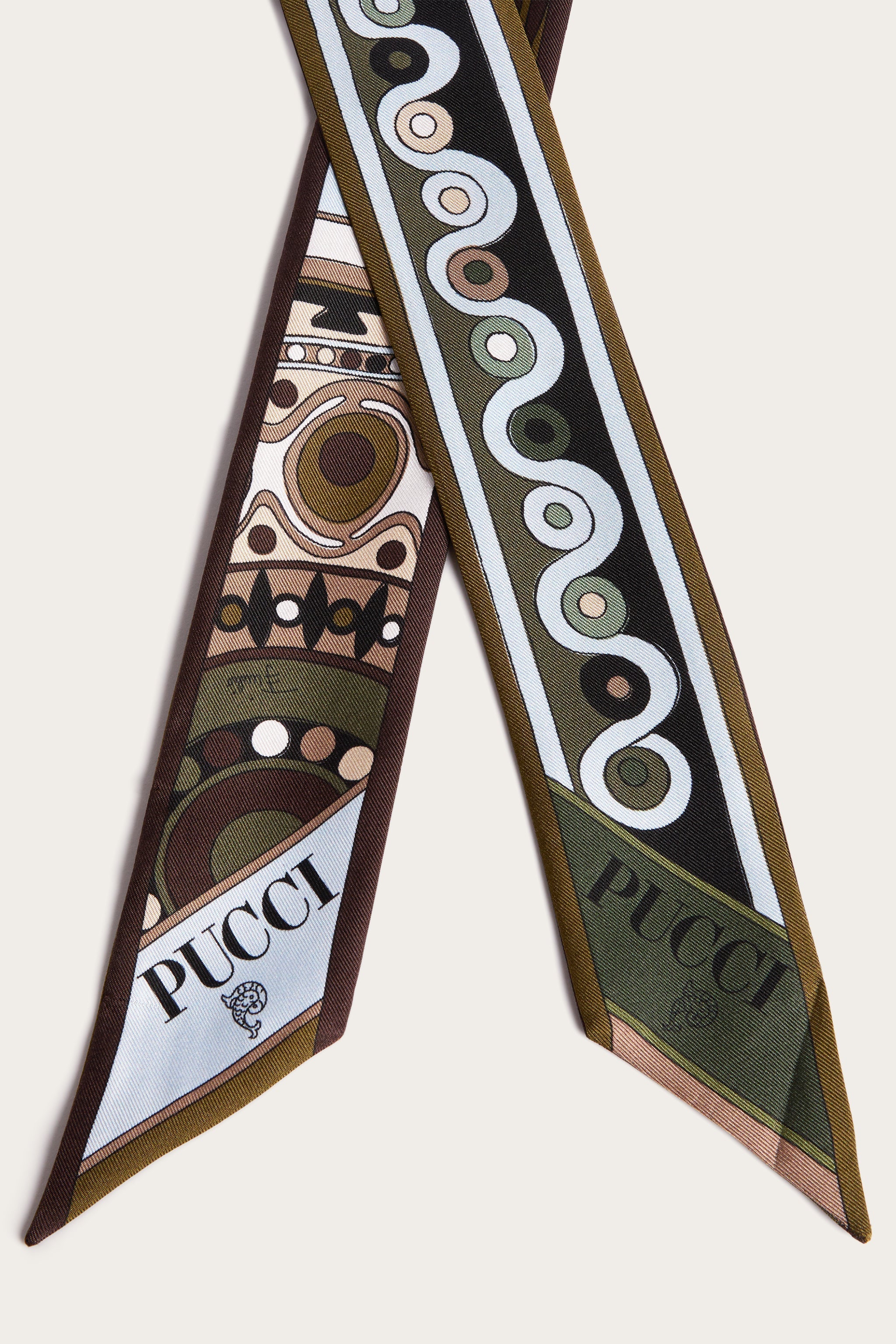 Mixed Print Silk Twill Scarf
 WOMAN Pucci