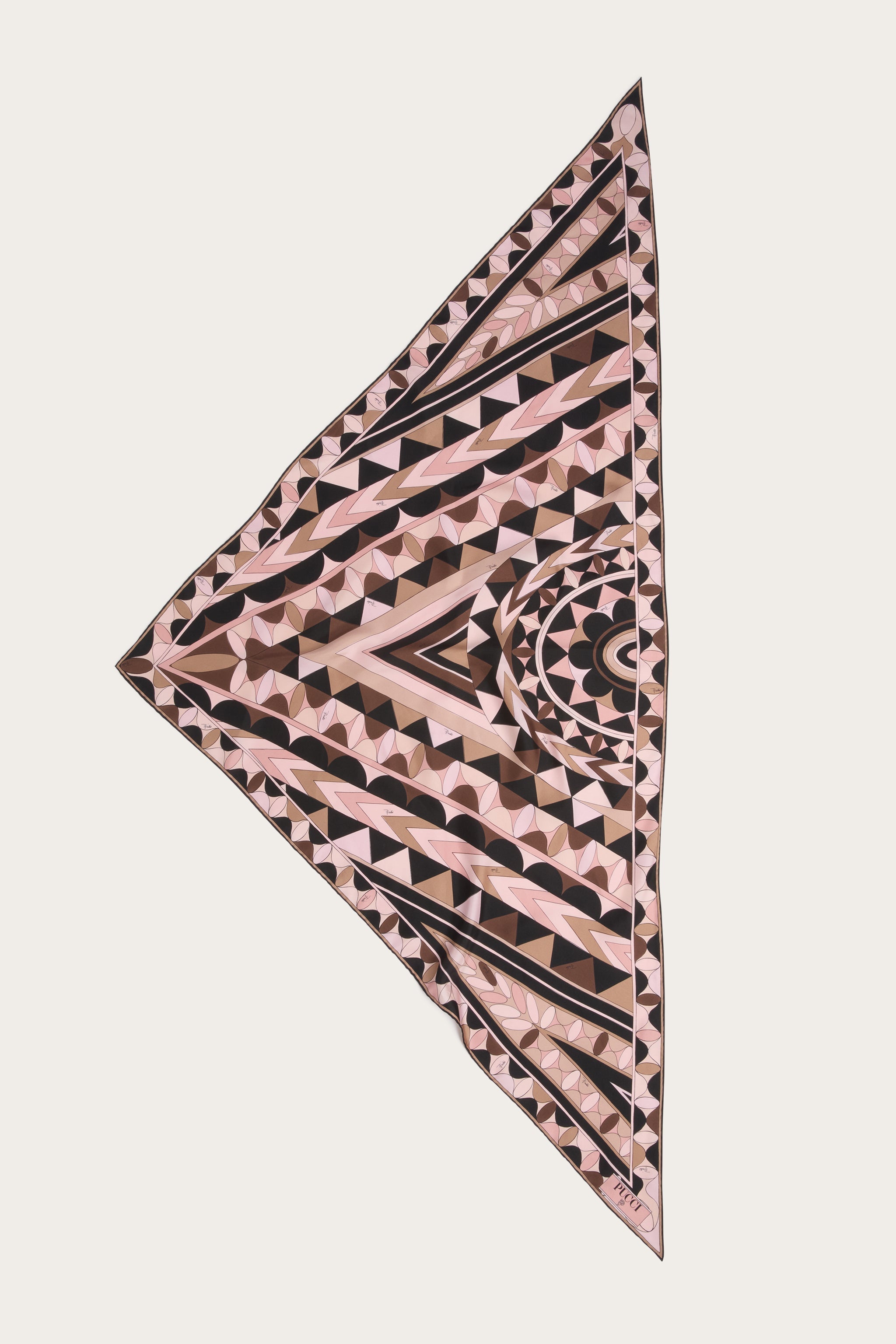 Manuba Print Silk Triangle Scarf
 WOMAN Pucci