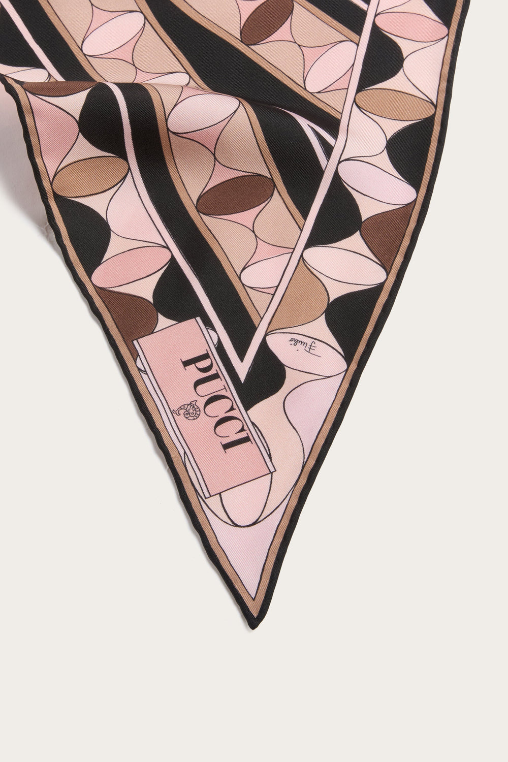 Manuba Print Silk Triangle Scarf
 WOMAN Pucci