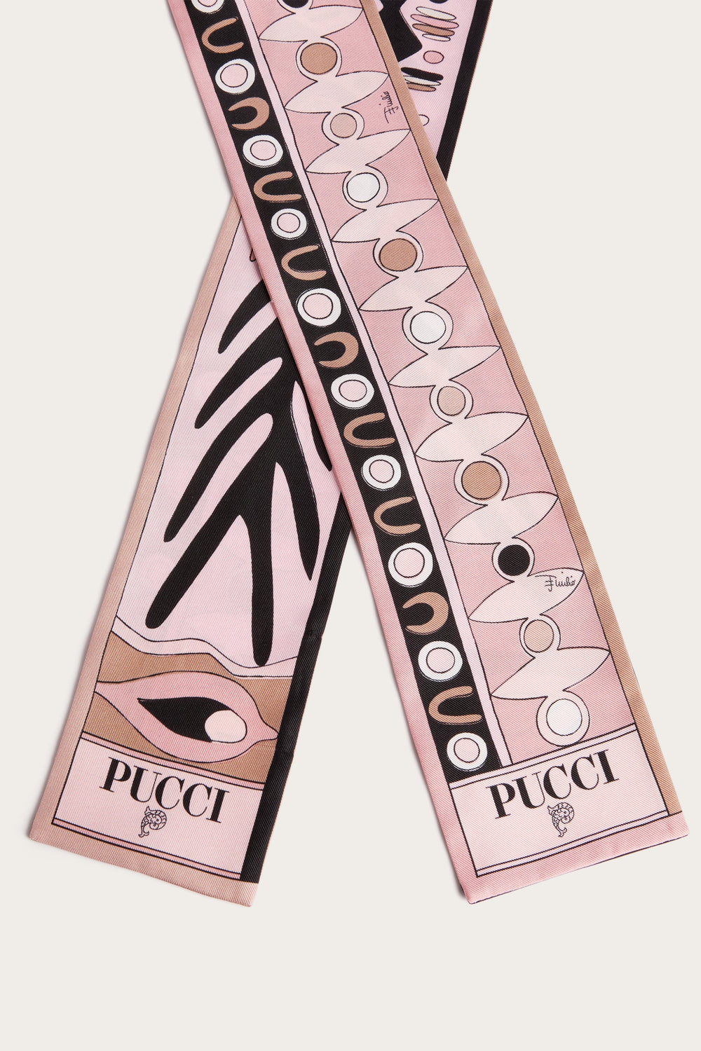 Angoli and Soleil Print Silk Twill Scarf
 WOMAN Pucci