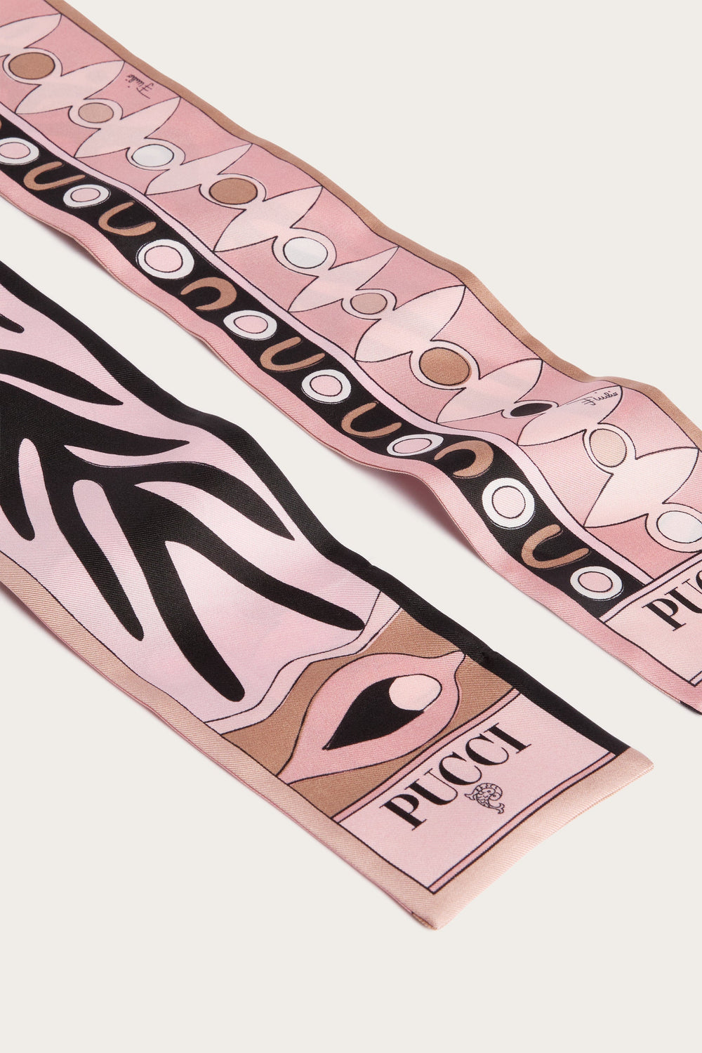 Angoli and Soleil Print Silk Twill Scarf
 WOMAN Pucci