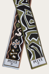Angoli and Labirinto Print Silk Twill Scarf
 WOMAN Pucci